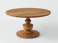 Table de jardin - bois - 120x120x75 cm - bois naturel - style classique