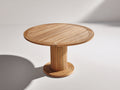 Table de jardin - bois - 112x112x75 cm - bois naturel - style contemporain