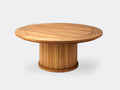Table de jardin - bois - 132x132x75 cm - miel naturel - style moderne